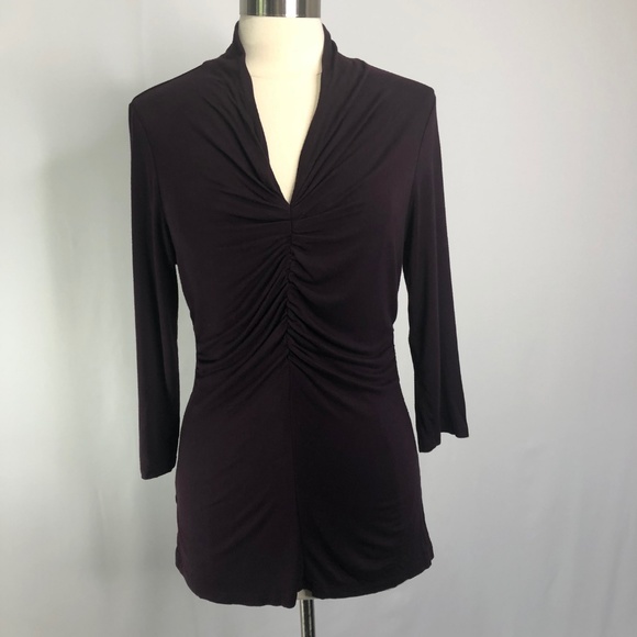 Ann Taylor Factory Tops - Ann Taylor Factory Women's Maroon Blouse Size L